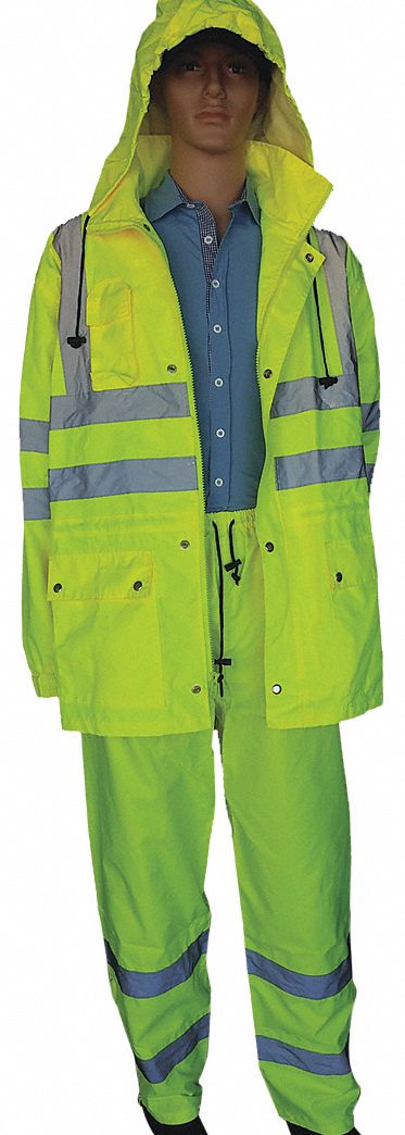 MTS SAFETY, Rain Coat - 344HH5|A-493-3M-XL - Grainger