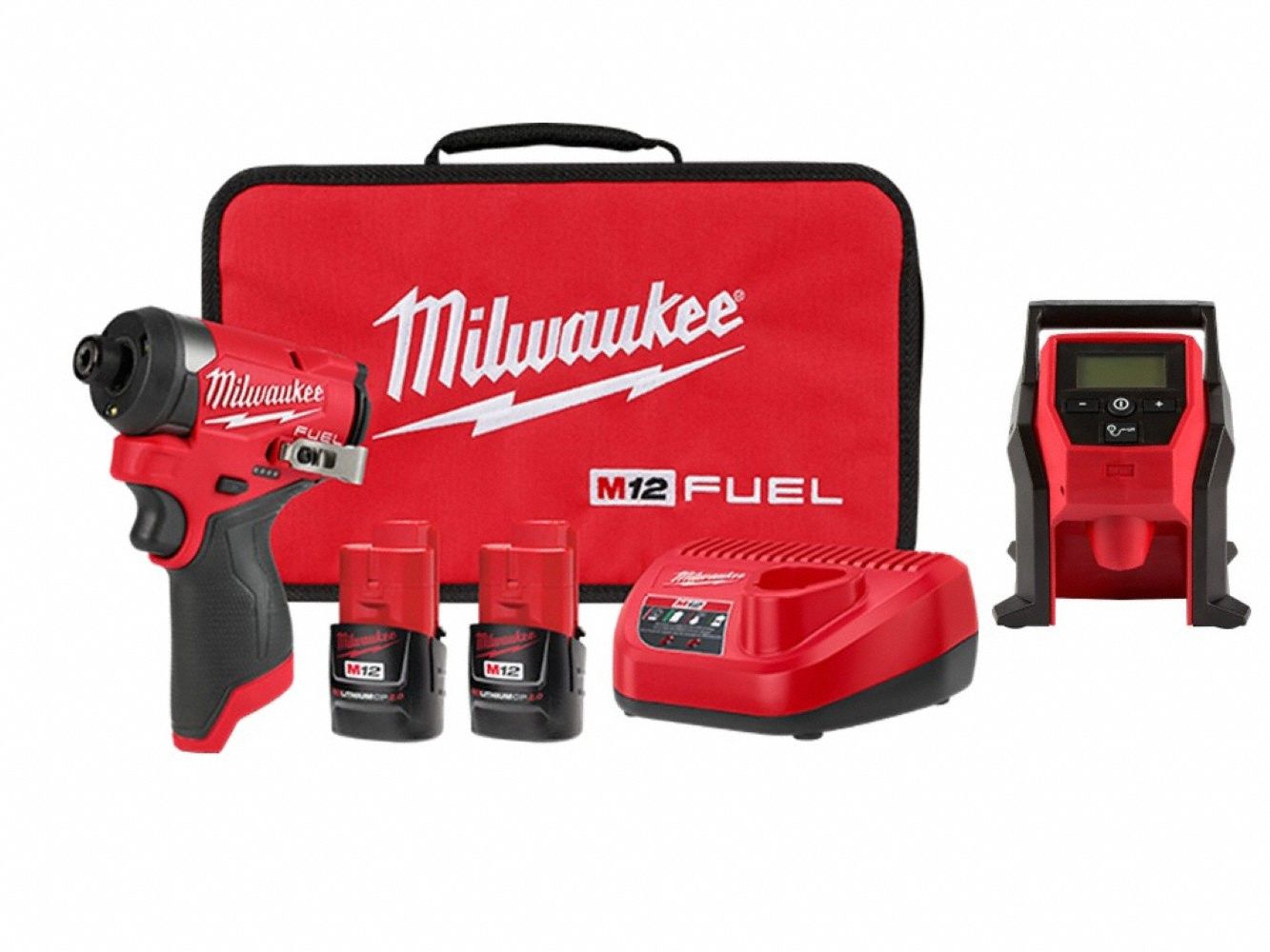M12 FUEL Impact Driver Kit +M12 Inflator