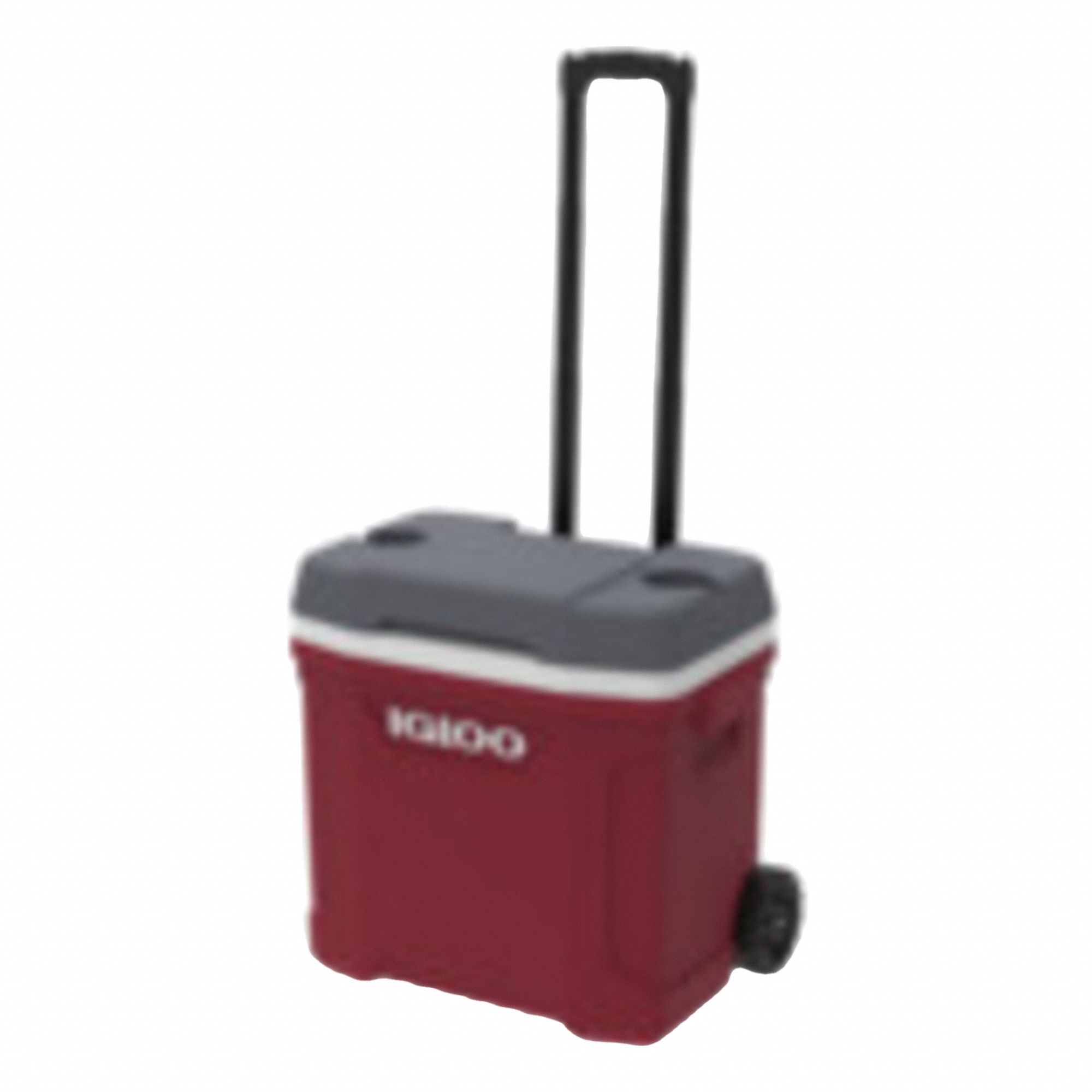 Roller Chest Cooler: Red, 42 Cans, 30 qt Cooler Capacity, 3 day Ice Retention