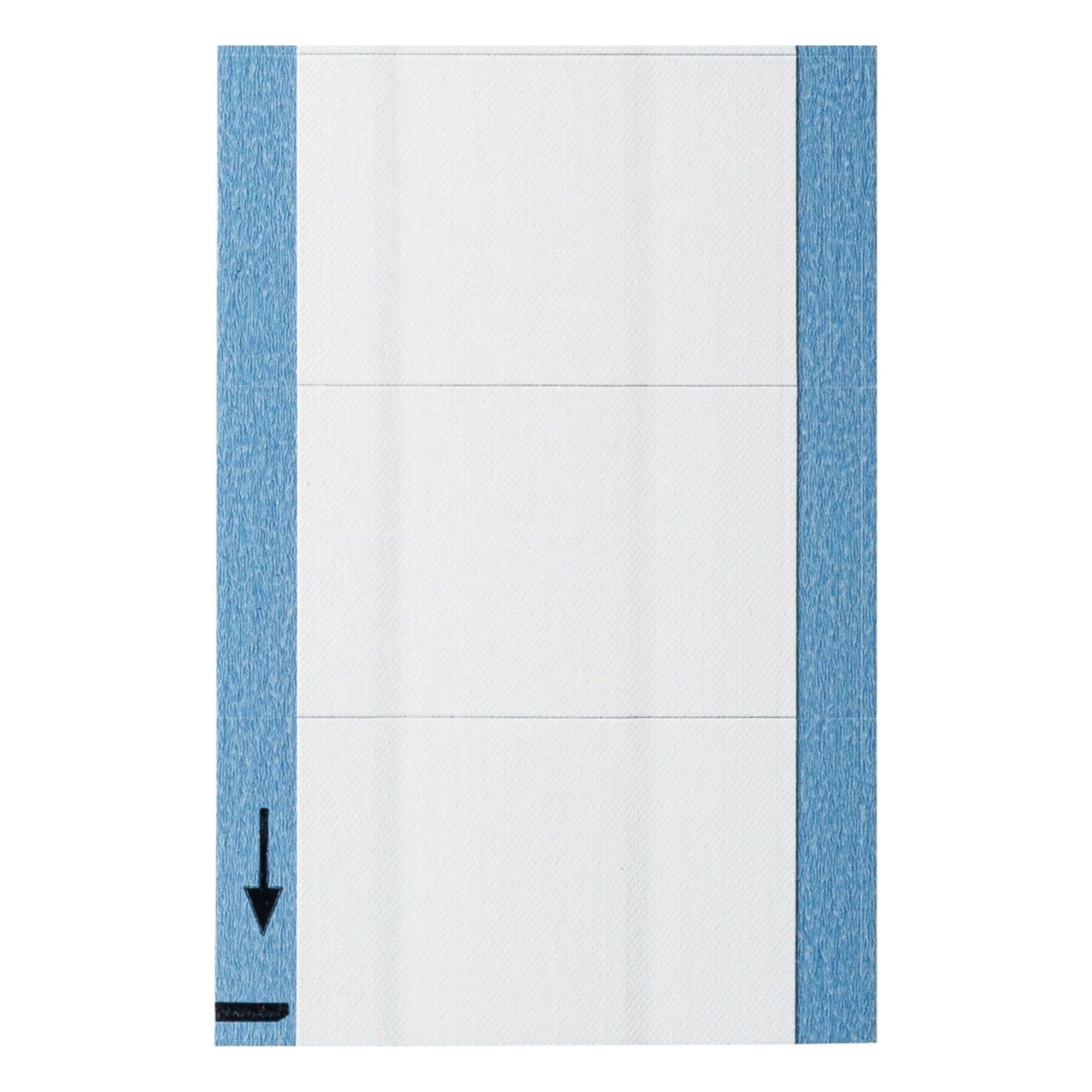 Inspection Label: 1 in Wd, 1 1/2 in Ht, White, Rectangle, Matte, Vinyl Cloth, Indoor, No Text, 25 PK