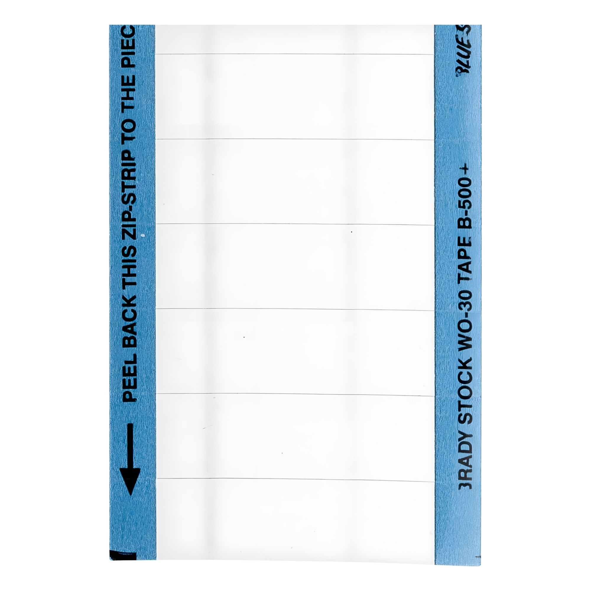 Inspection Label: 1 1/2 in Wd, 1/2 in Ht, White, Rectangle, Matte, Vinyl Cloth, Indoor, White, 25 PK