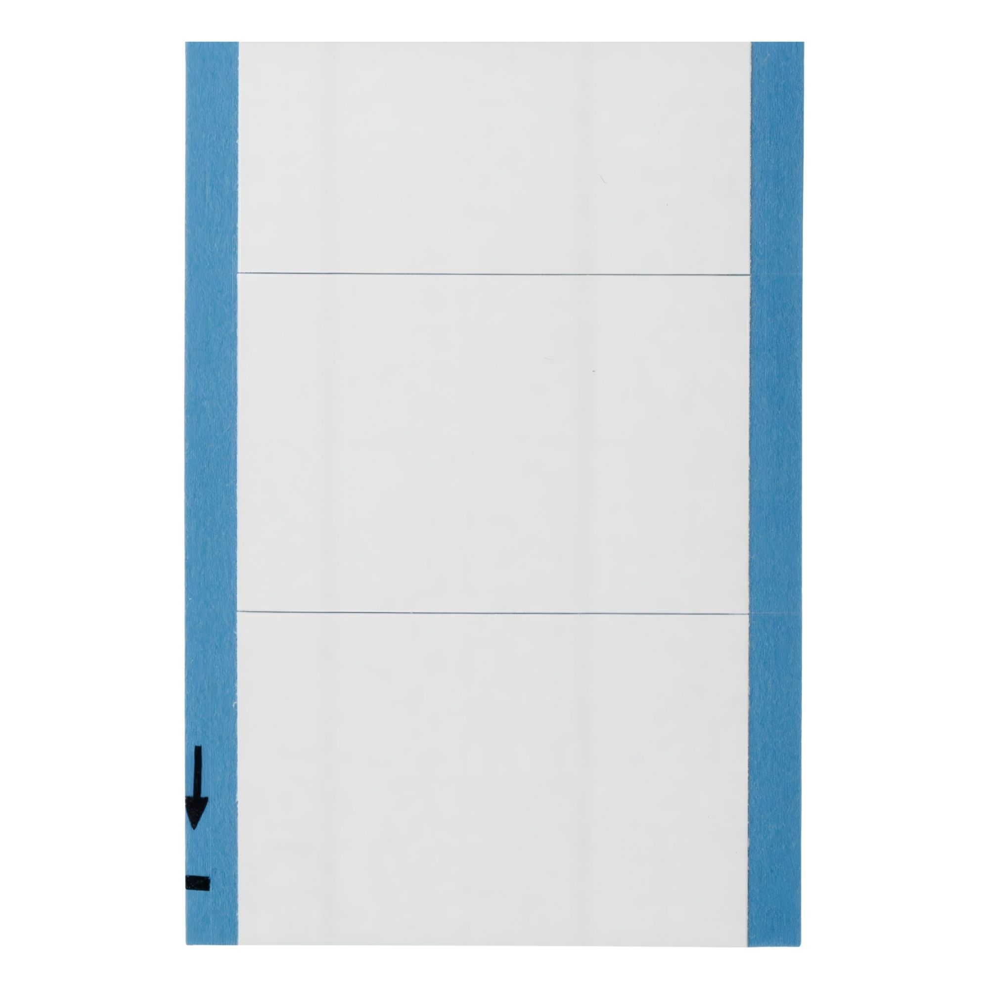 Inspection Label: 1 1/2 in Wd, 2 1/8 in Ht, White, Rectangle, Matte, Vinyl Cloth, Indoor, 25 PK