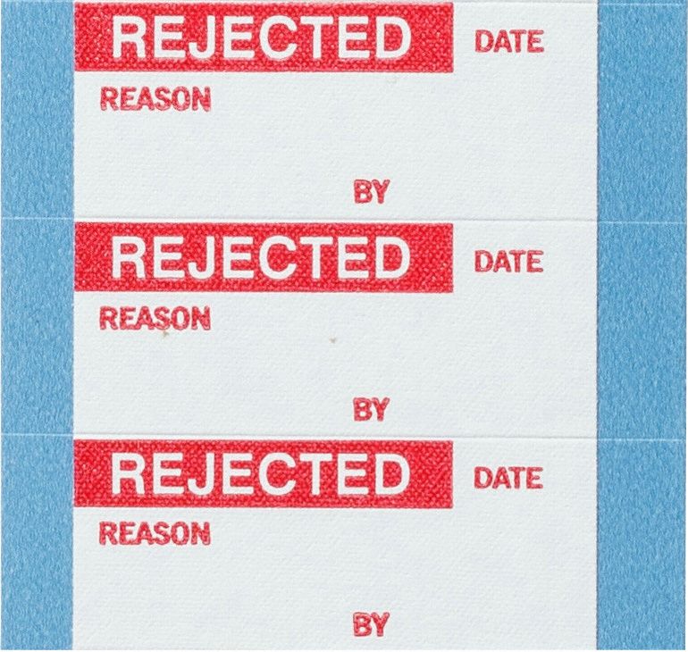 InspectionLabel Red/White PK25