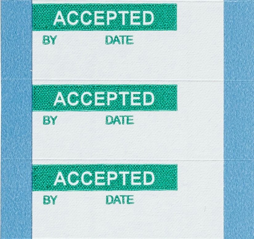 InspectionLabel Green/White PK25