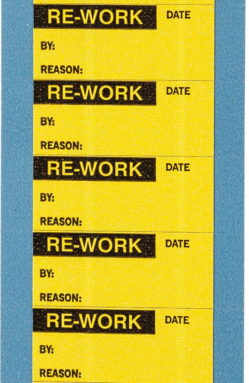InspectionLabel Black/Yellow PK25