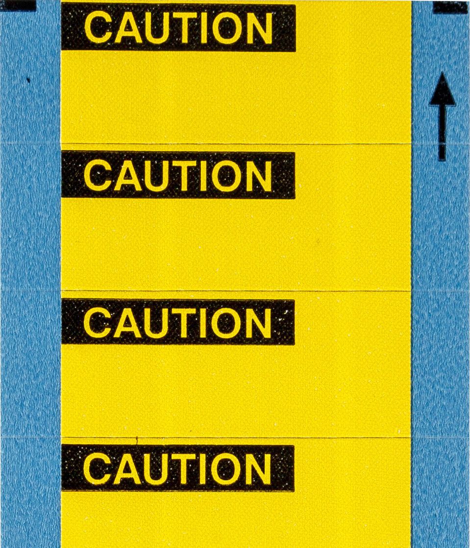 InspectionLabel Black/Yellow PK25