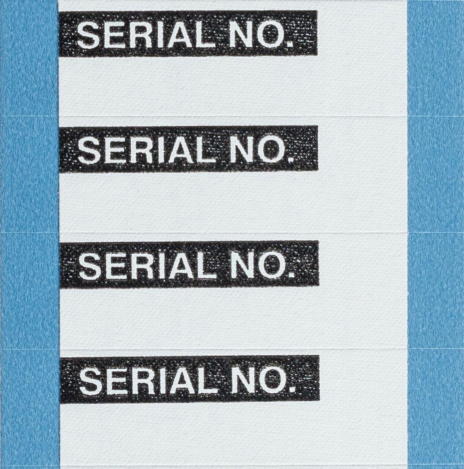 1 1/2 in Wd, 1/2 in Ht, Inventory Control Label - 346WN1|WO-34-PK ...