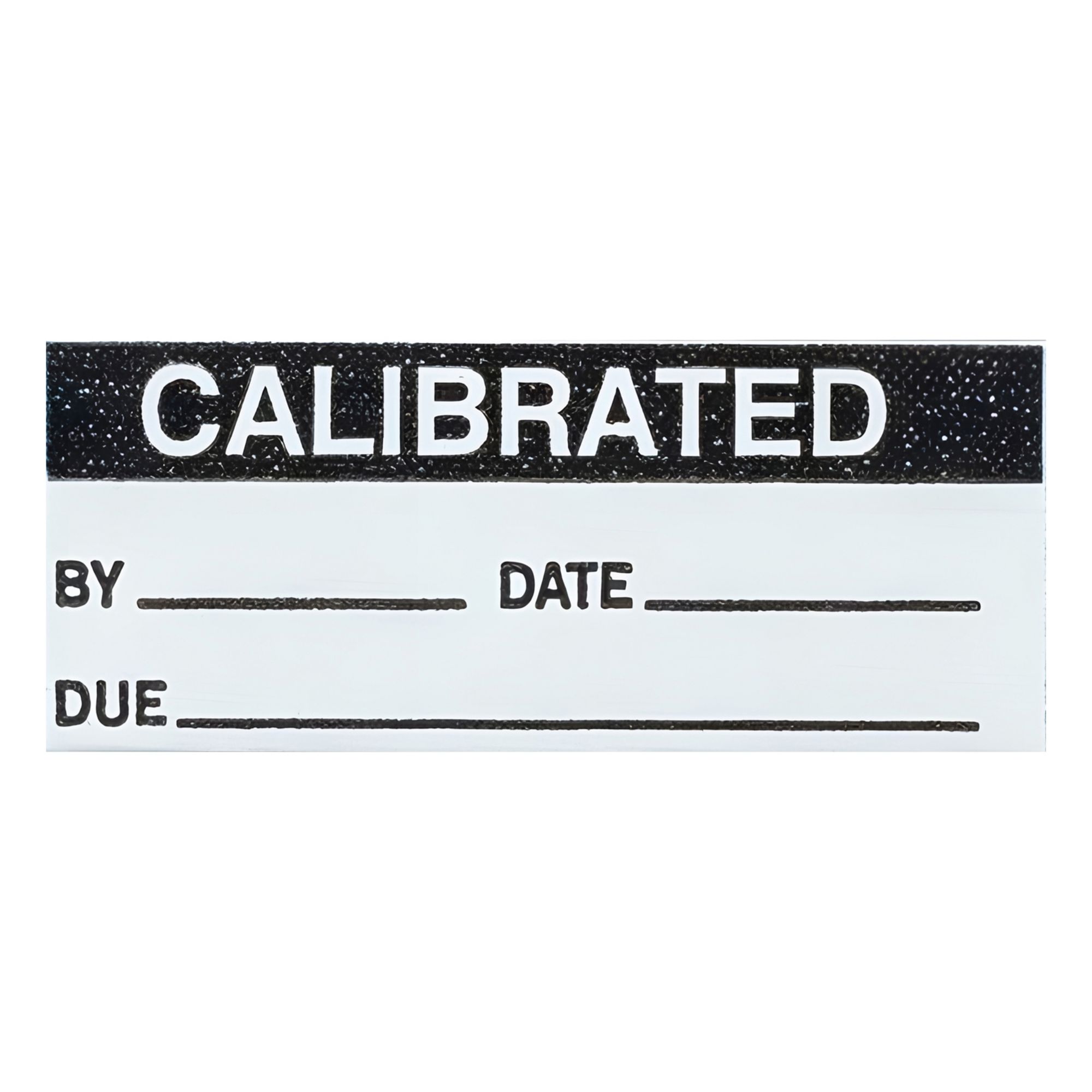 Inspection Label: 1 1/2 in Wd, 5/8 in Ht, Black/White, Matte, Vinyl Cloth, Indoor, English, 25 PK