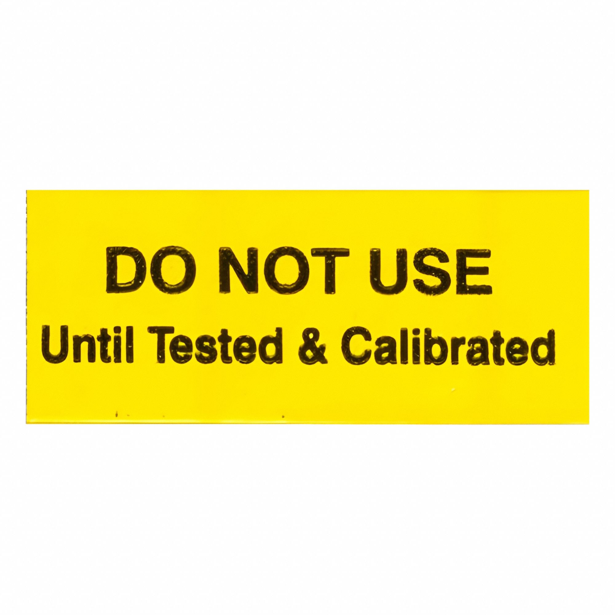 Inspection Label: 1 1/2 in Wd, 5/8 in Ht, Black/White, Matte, Vinyl Cloth, Indoor, English, 25 PK