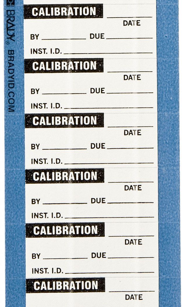 InspectionLabel Black/White PK25