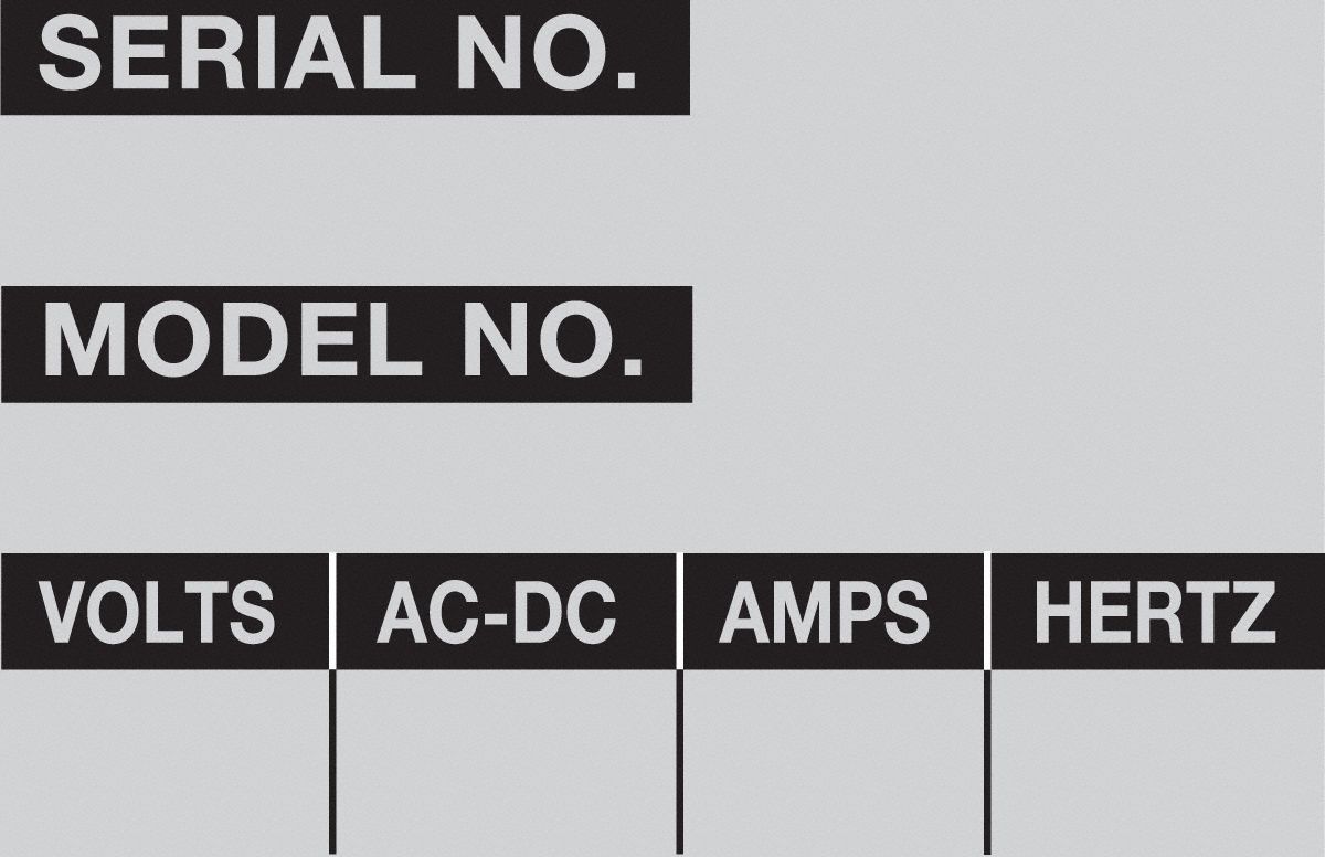 Inventory Label Silver Aluminum PK25