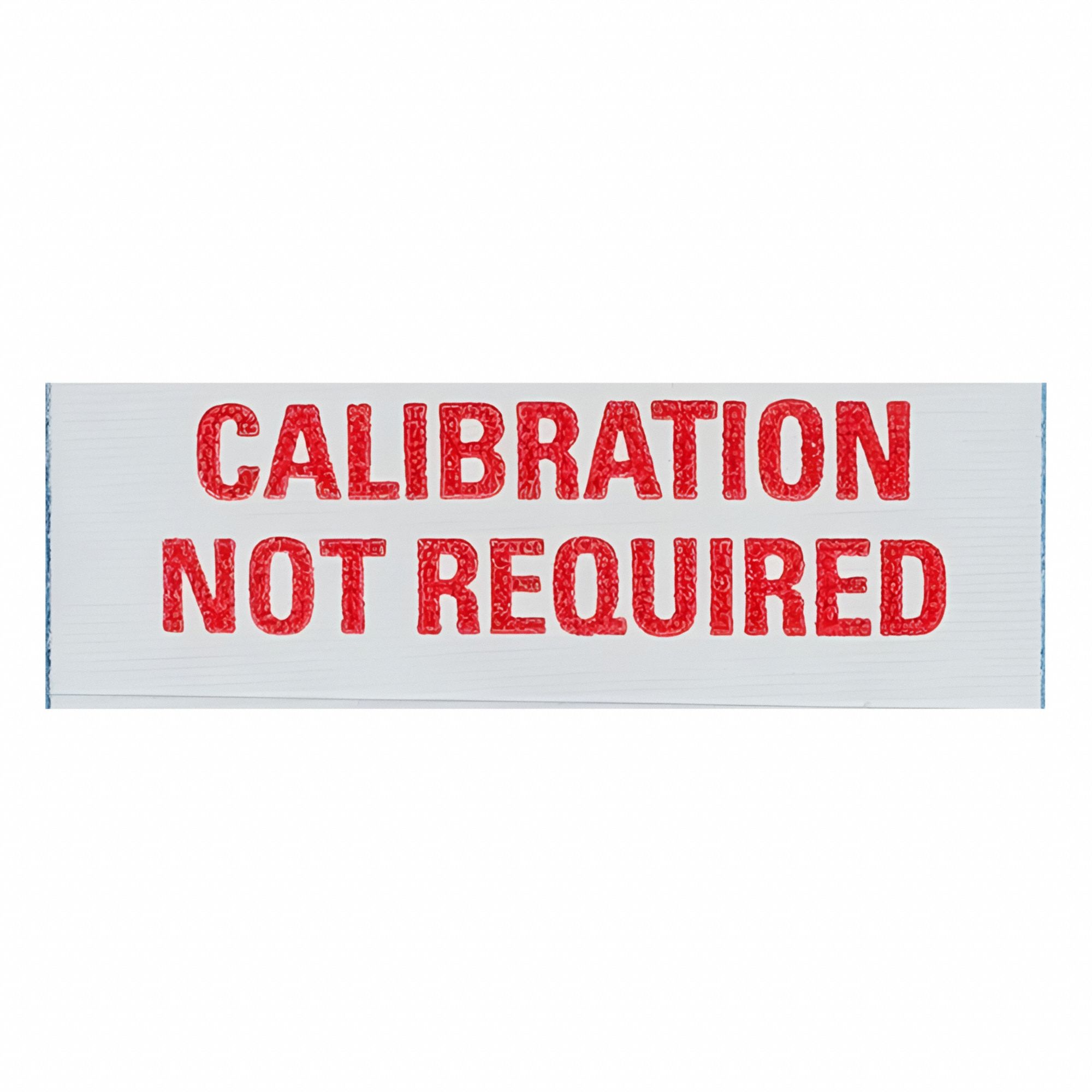 Calibration Label: 1 1/2 in Wd, 1/2 in Ht, Red/Silver, Matte, Aluminum, Indoor/Outdoor, 25 PK