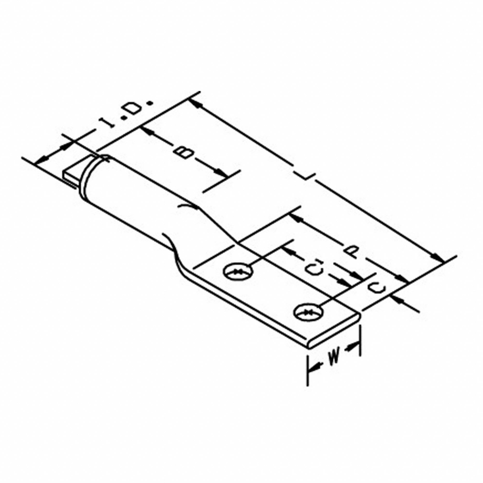 ScotchlokAluminum Two Hole Lug 40170
