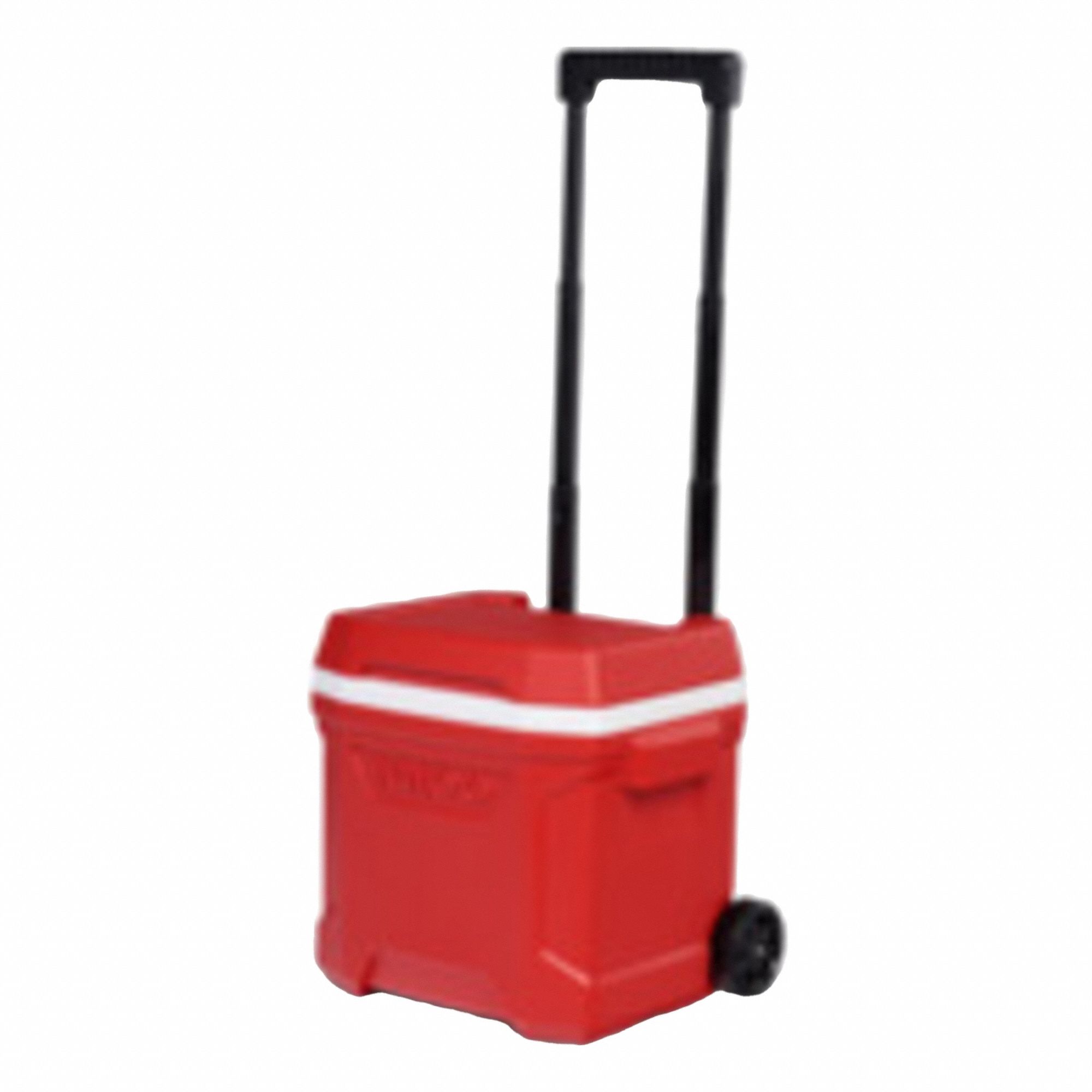 Roller Chest Cooler: Red, 24 Cans, 16 qt Cooler Capacity, 1 day Ice Retention