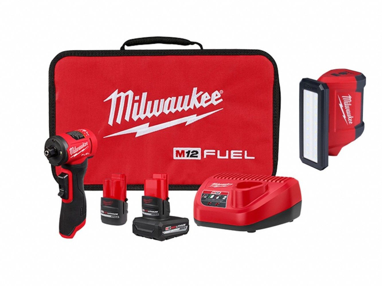 M12 FUEL Die Grinder Kit+M12 Flood Light