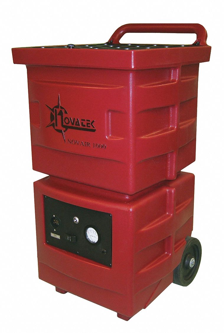 Air Scrubber: Polyethylene, Negative Air Pressure/Particulate Filtration, 500 cfm_1, 000 cfm Airflow