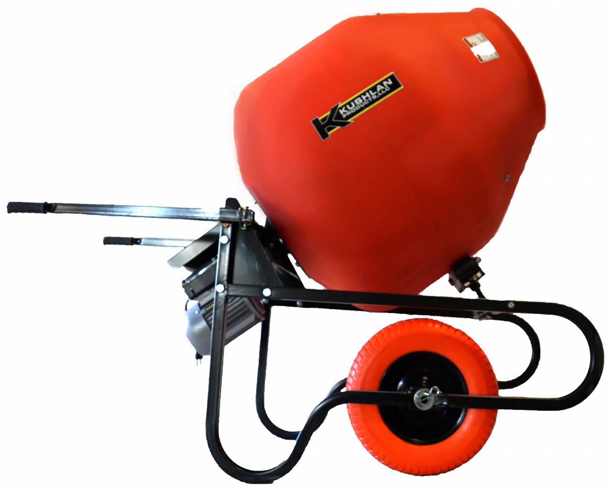 KUSHLAN PRODUCTS, Wheelbarrow Mixer,Direct Drive, 1.5 HP, 348NT8