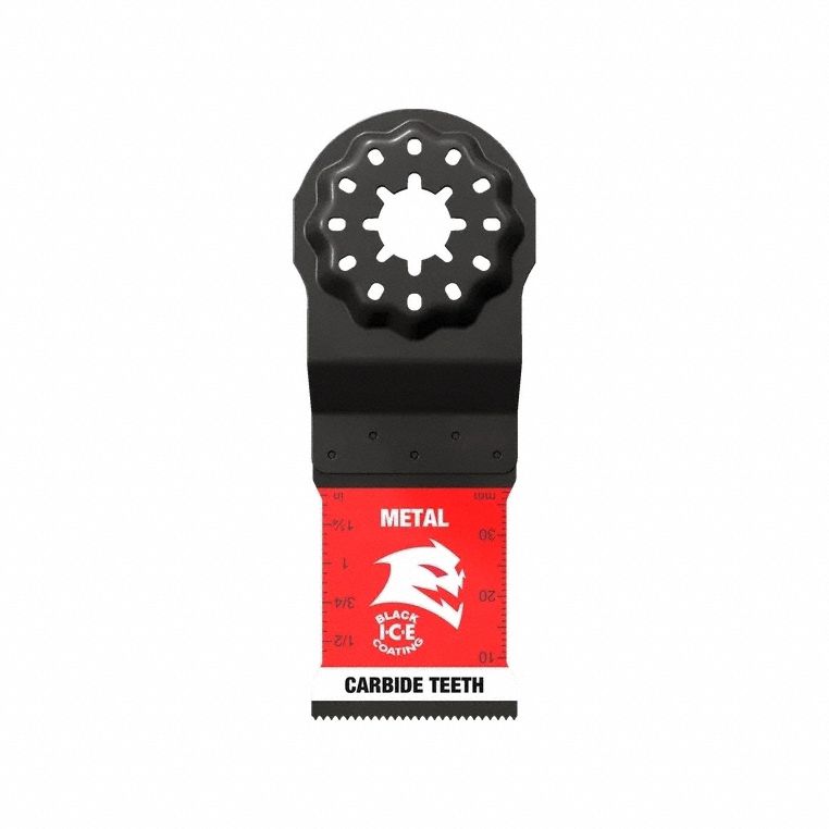 Oscillating Tool Blade: 1 1/2 in Blade Wd, 3 1/2 in Overall Lg, Carbide, 3 Pieces, 3 PK