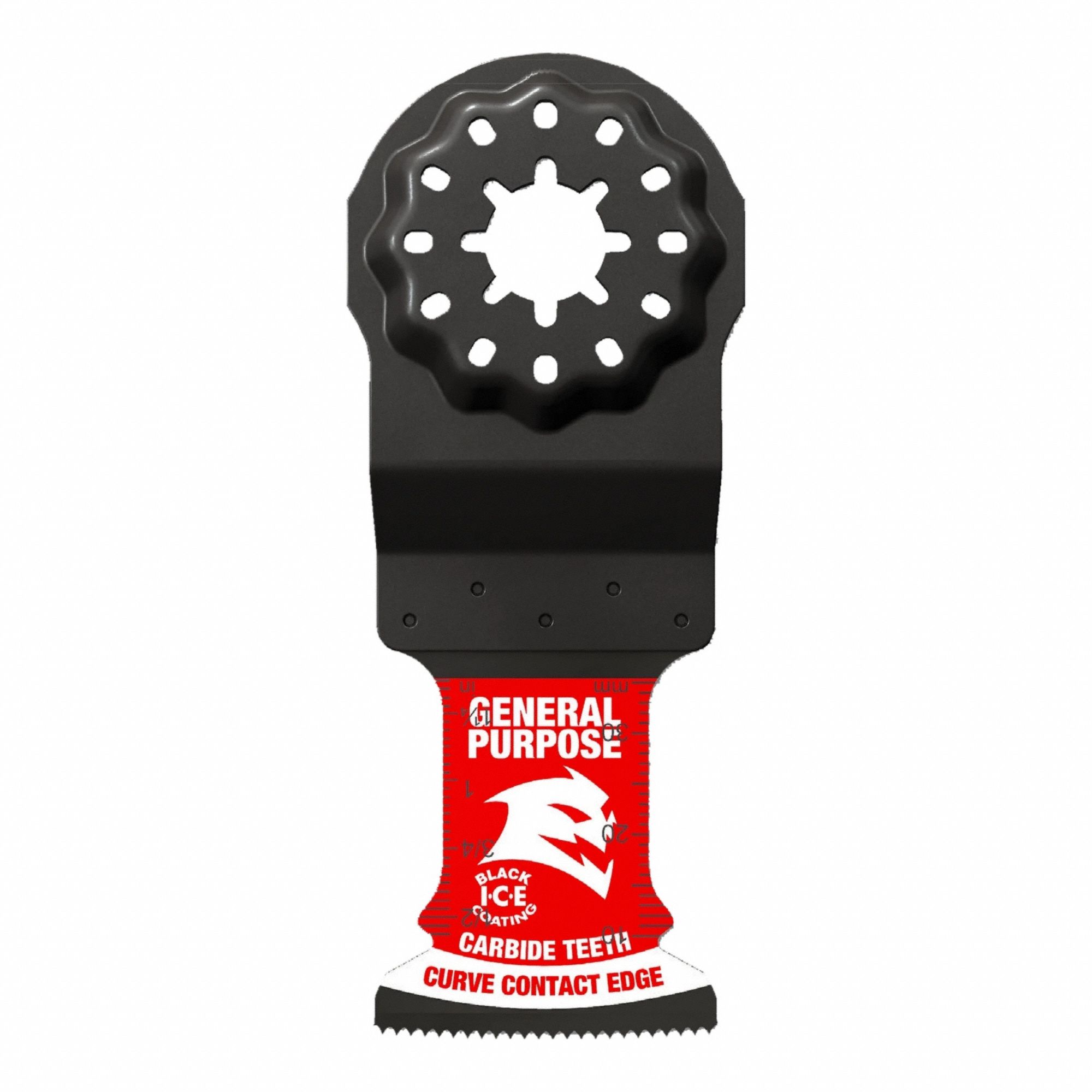 Oscillating Tool Blade: 1 1/2 in Blade Wd, 3 1/2 in Overall Lg, Carbide, 3 Pieces, 3 PK