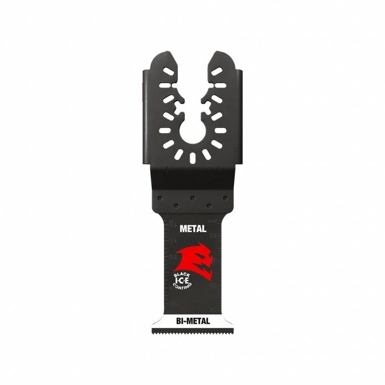Oscillating Tool Blade: 1 1/2 in Blade Wd, 4 1/4 in Overall Lg, Bi-Metal, 3 Pieces, 3 PK