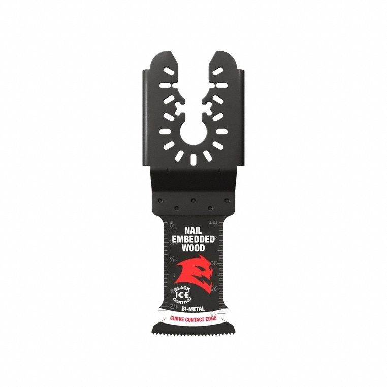 Oscillating Tool Blade: 2 in Blade Wd, 4 1/4 in Overall Lg, Bi-Metal, 1 Pieces