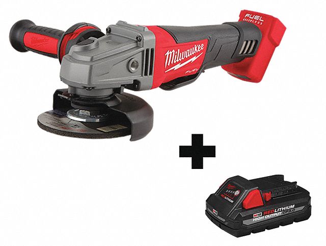 MILWAUKEE 5 in M18 FUEL Cordless Angle Grinder Kit, 18.0 Voltage, 8500 ...