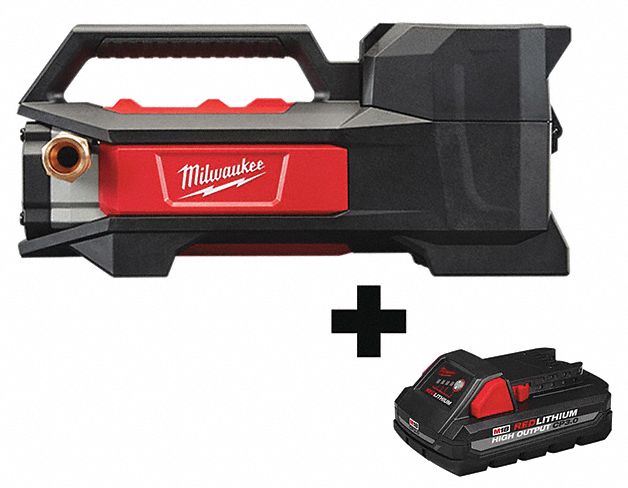 MILWAUKEE, 18 V, 8 gpm, Cordless Transfer Pump Kit - 349AJ4|2771-20, 48 ...