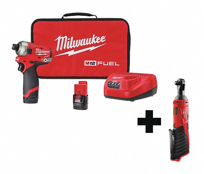 Cordless Impact Driver Kit, 1/4" Drive