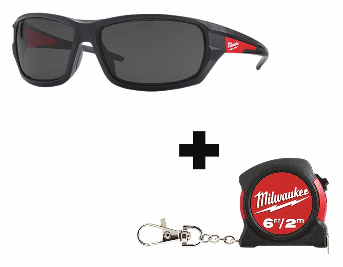 Safety Glasses, Black Frame, Unisex