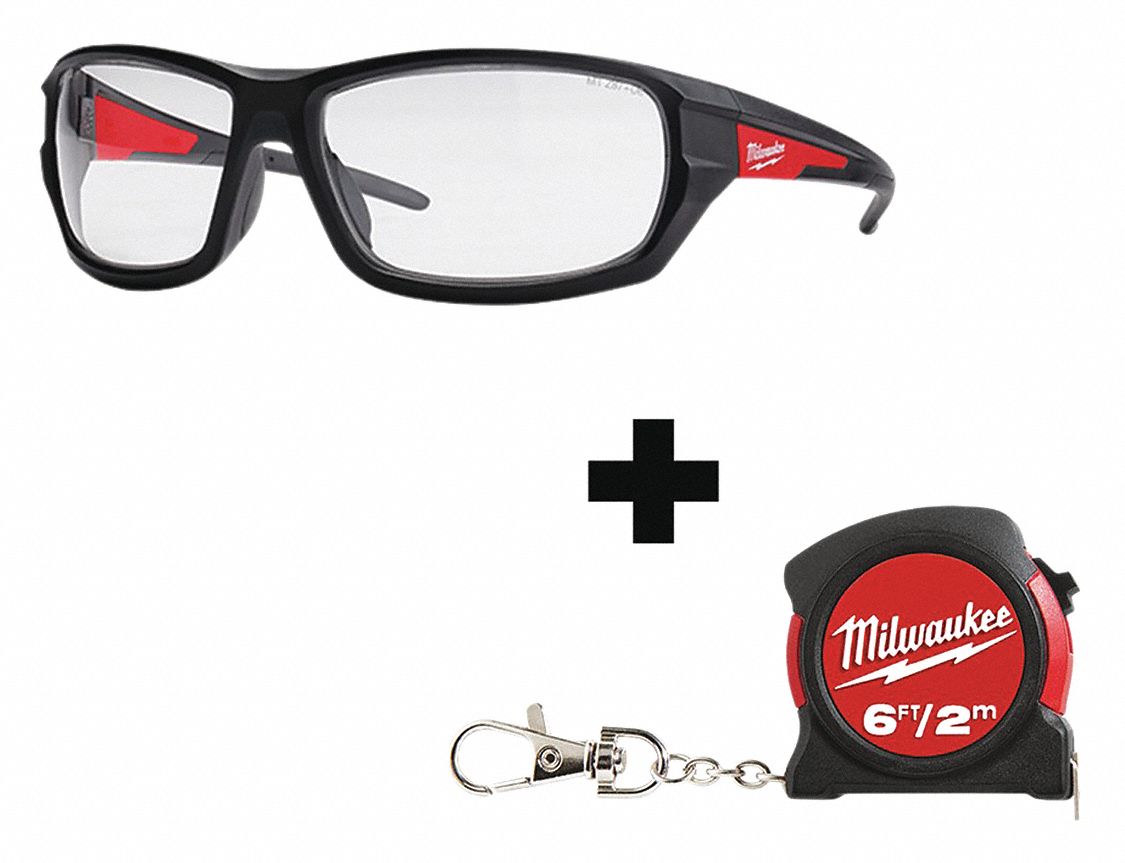 Safety Glasses, Unisex, Clear Lens