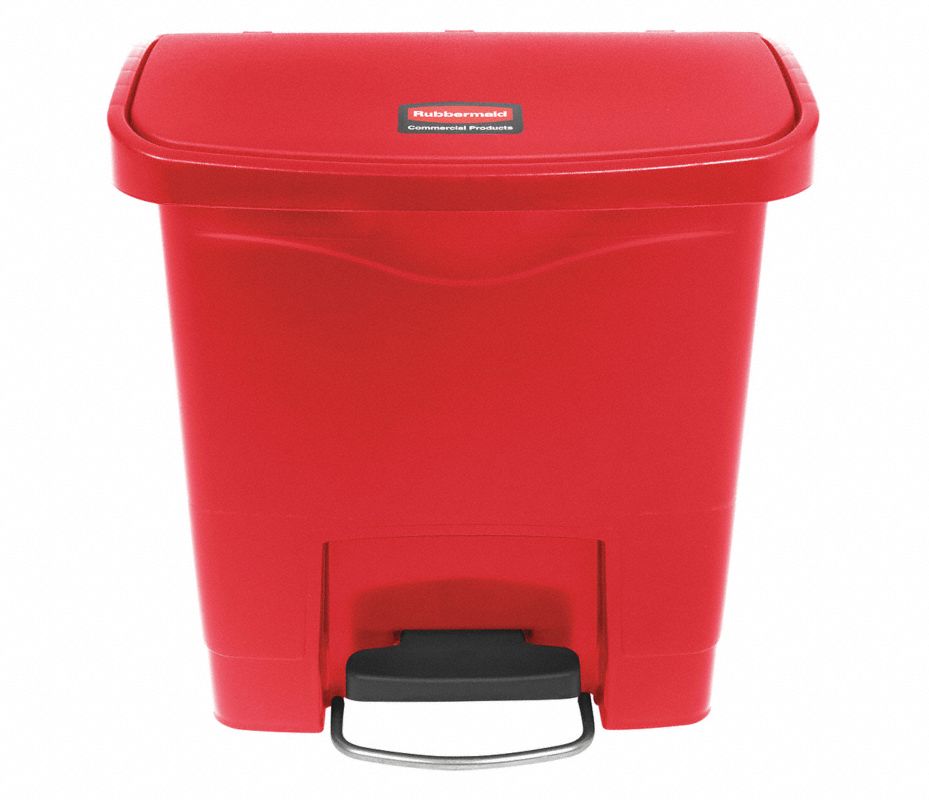 RUBBERMAID COMMERCIAL PRODUCTS Bote de Basura con Pedal, 4 gal