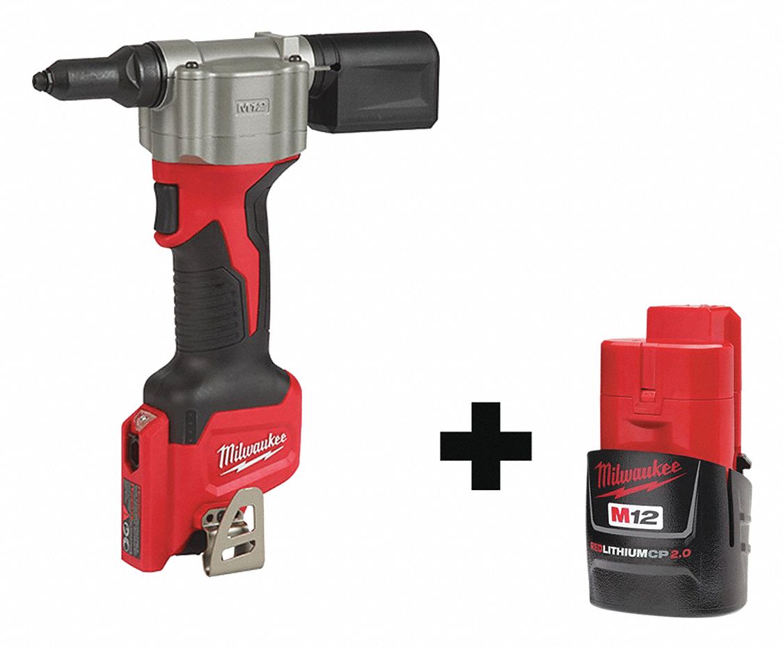 1 in Stroke Lg, 2,000 lb Pulling Force, Rivet Tool 349VF4255020, 48