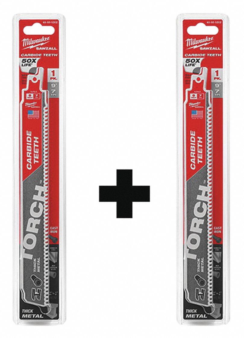 Reciprocating Saw Blade Set, Thick Metal