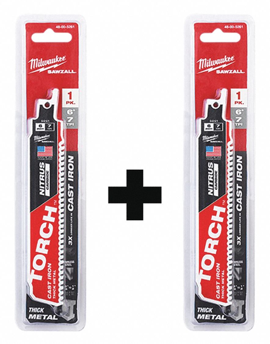 Reciprocating Saw Blade Set, Thick Metal