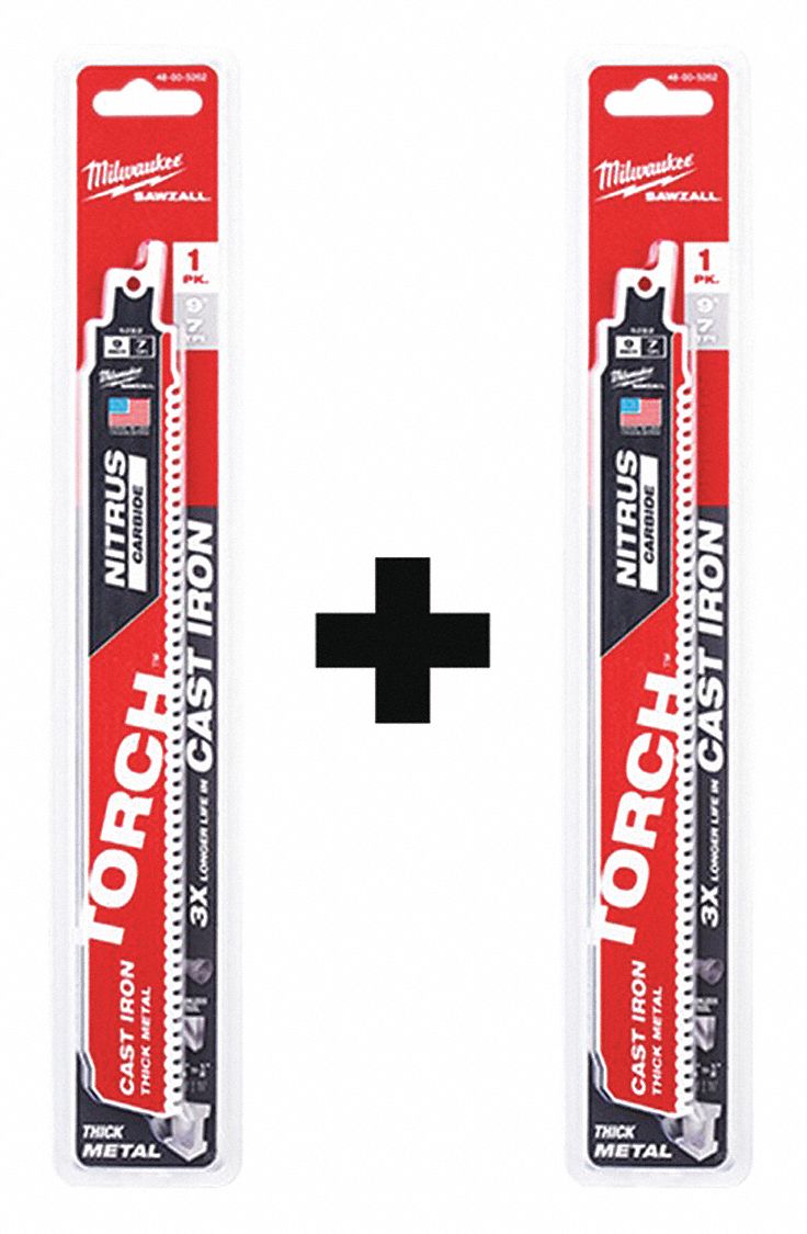 Reciprocating Saw Blade Set, Thick Metal