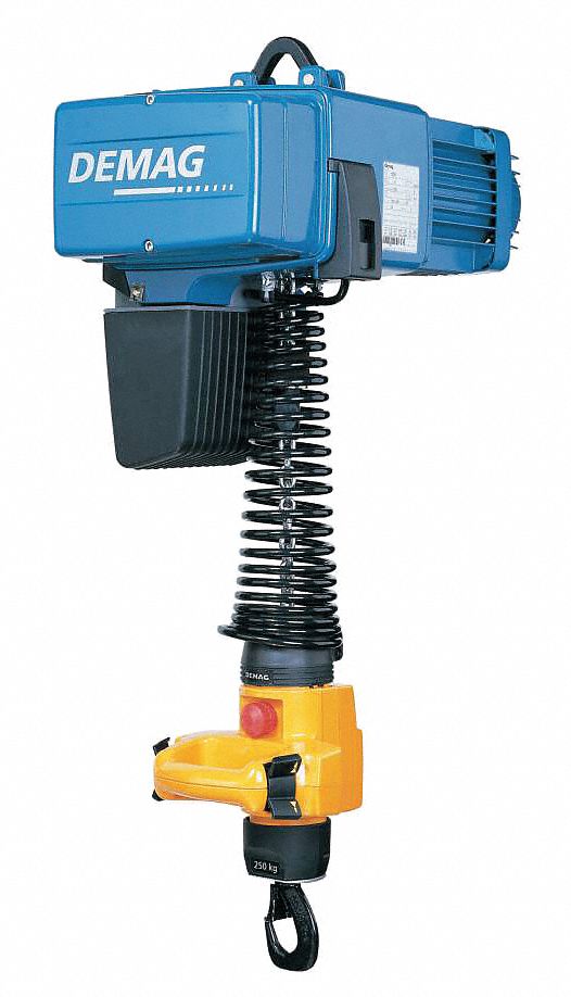 DEMAG H4 Electric Chain Hoist, 500 lb Load Capacity, 230V, 14 ft Hoist Lift, 64/16 fpm 34A028