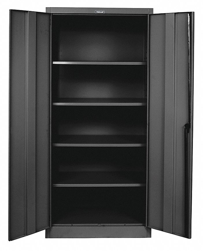 STORAGE CABINET, 48 IN X 24 IN X 78 IN, SWING HANDLE/KEYED, 20 GA PANEL THICK, FRAME