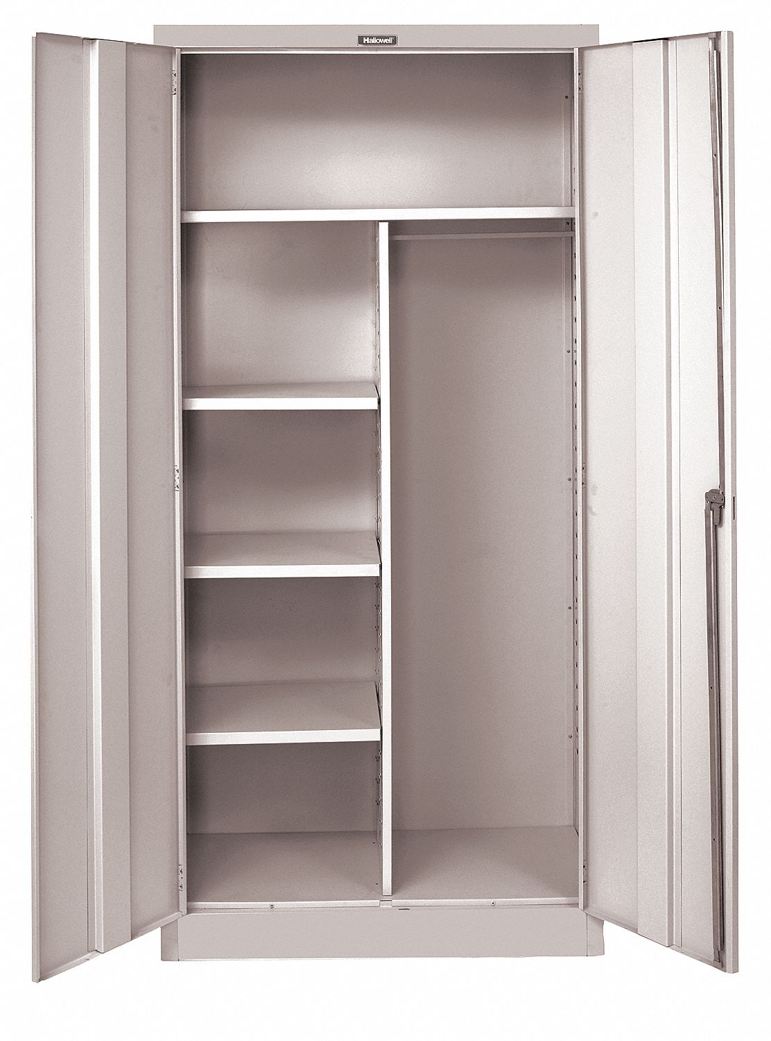 HALLOWELL Storage Cabinet: 48 in x 24 in x 78 in, 4 Shelves, Swing