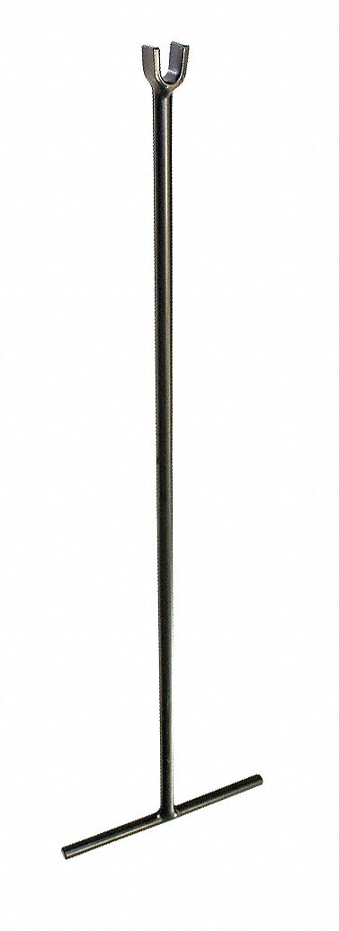 Street Key: 7/32 in_15/16 in Size, T-Handle, 36 in Overall Lg, Alloy Steel