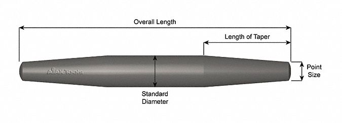 Pin Drift Barrel 8 Lg 7/16 Point