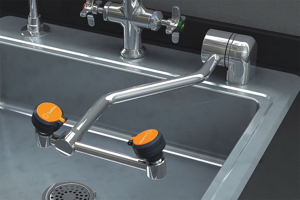 Deck Mtd Swing Down Eye Wash