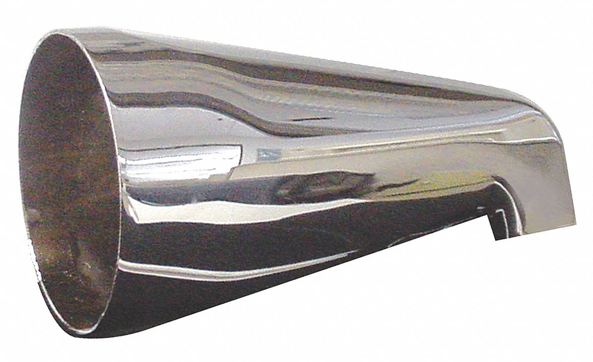 TUB SPOUT: KISSLER, ½ IN CONNECTION SIZE, IPS CONNECTION, 5¼ IN SPOUT REACH, CHROME FINISH