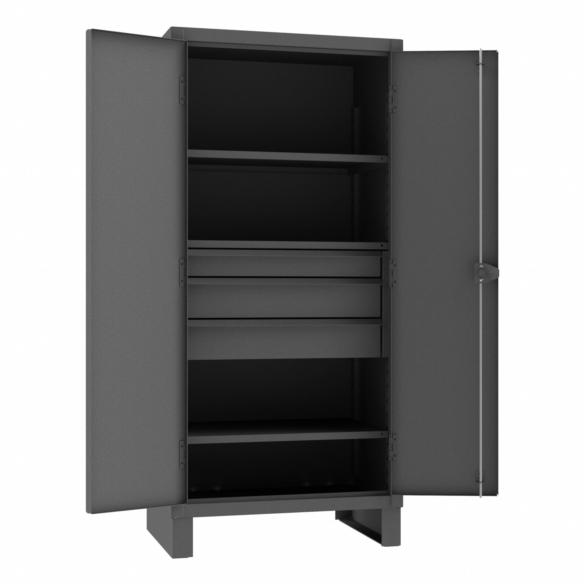 DURHAM MFG Storage Cabinet: 36 in x 24 in x 78 in, Swing Handle ...