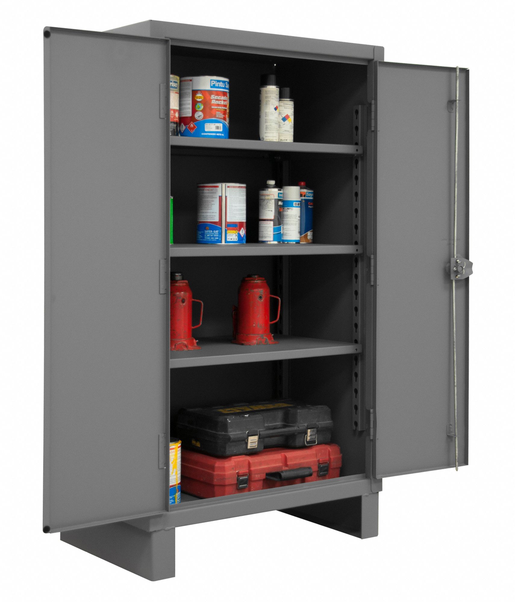 Durham Mfg Storage Cabinet: 36 In X 24 In X 66 In, Swing Handle 