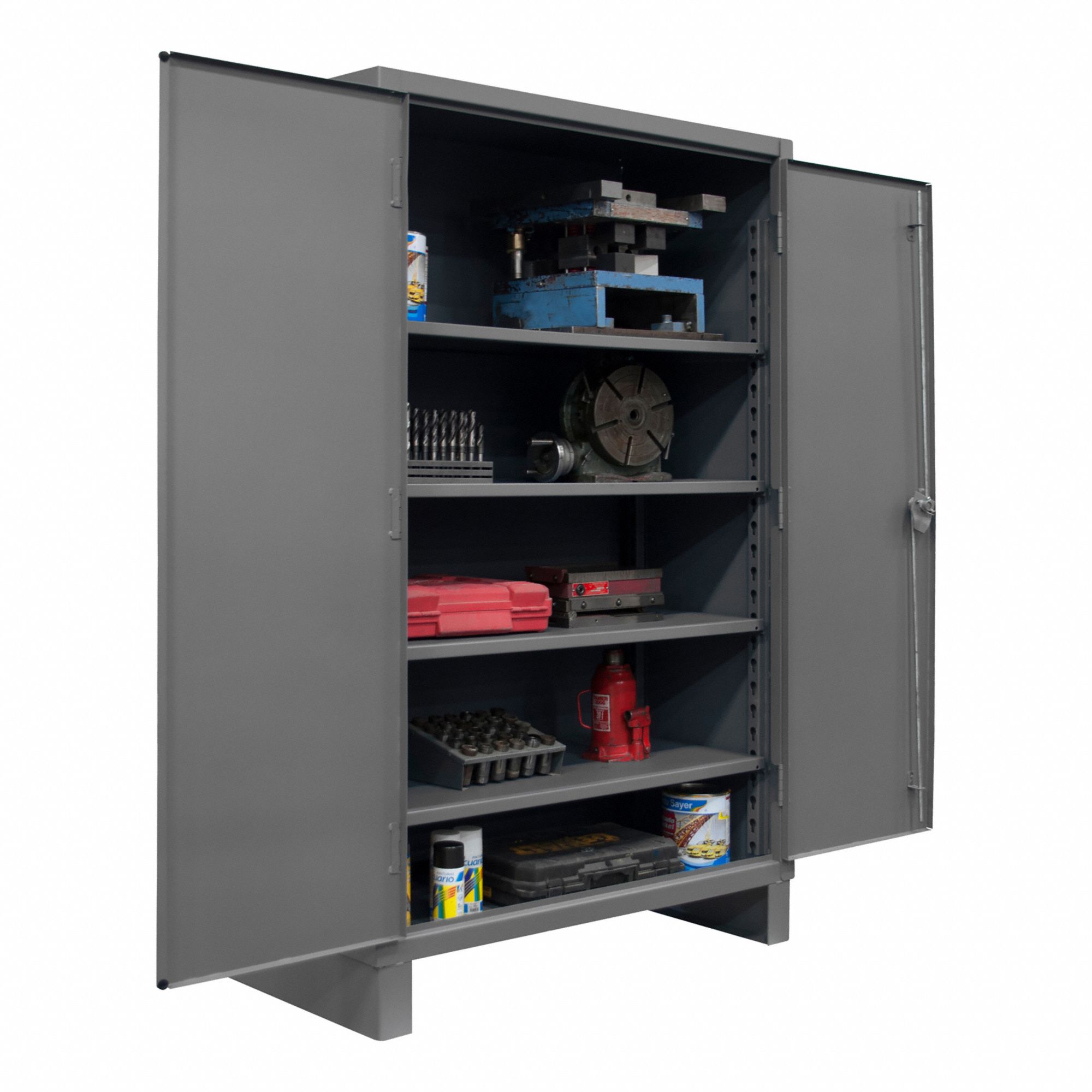 DURHAM MFG Storage Cabinet: 36 in x 20 in x 78 in, Swing Handle ...