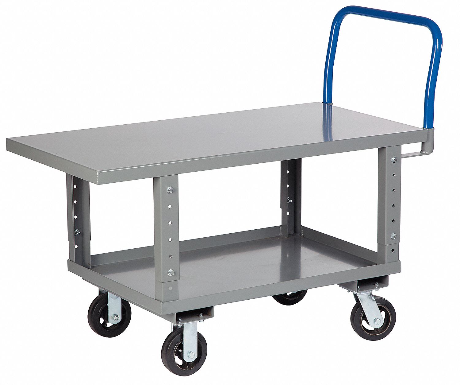 Work-Height Steel-Deck Platform Truck: 2, 000 lb Load Capacity, 62 in x 30 in x 51 in