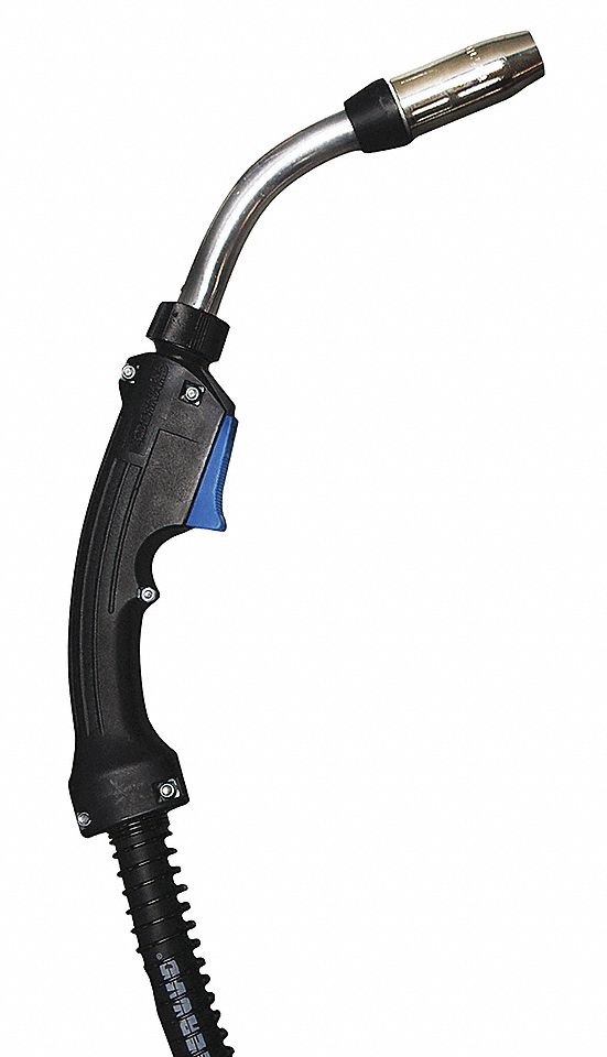 MIG WELDING GUN, AIR COOLED, 300 A, NECK TUBE ROTATABLE/MEDIUM/45 ° , MILLER CONNECT, CABLE 10 FT L