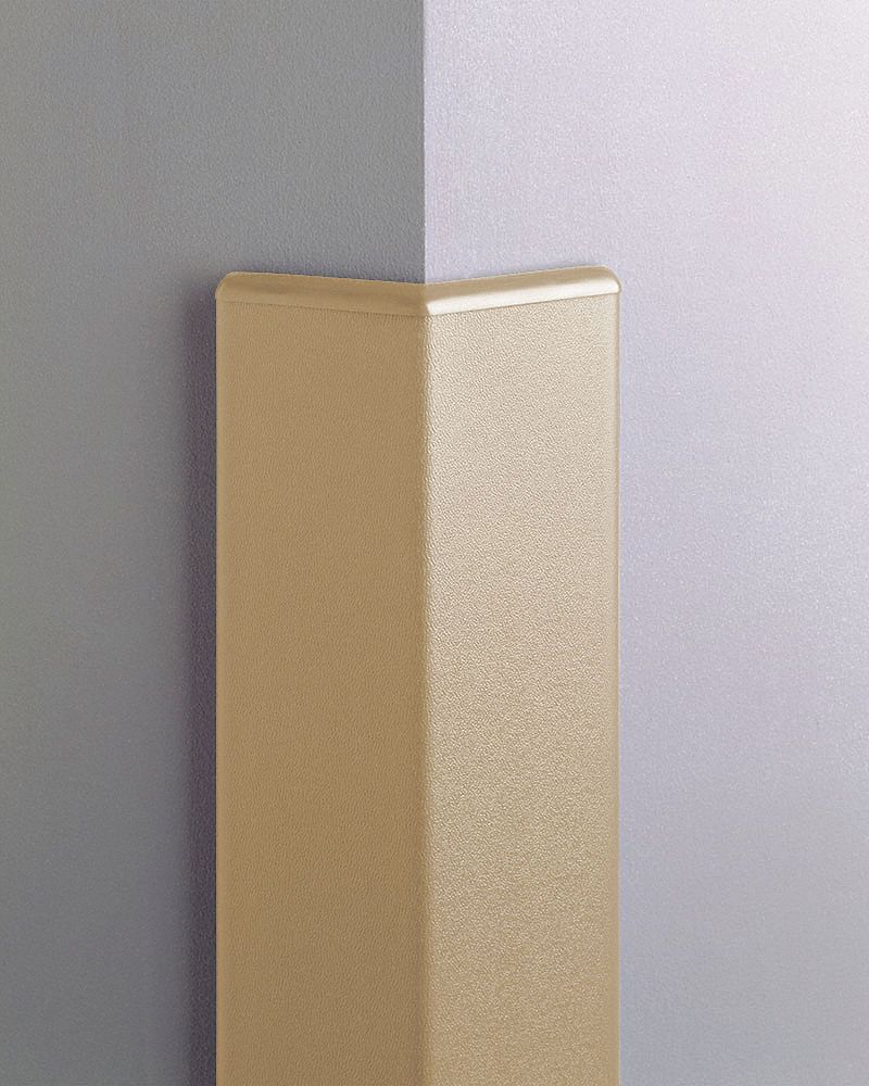 PAWLING CORP Corner Guard, PVC/Aluminum, 96 in Height, 3 in Width, 0.1