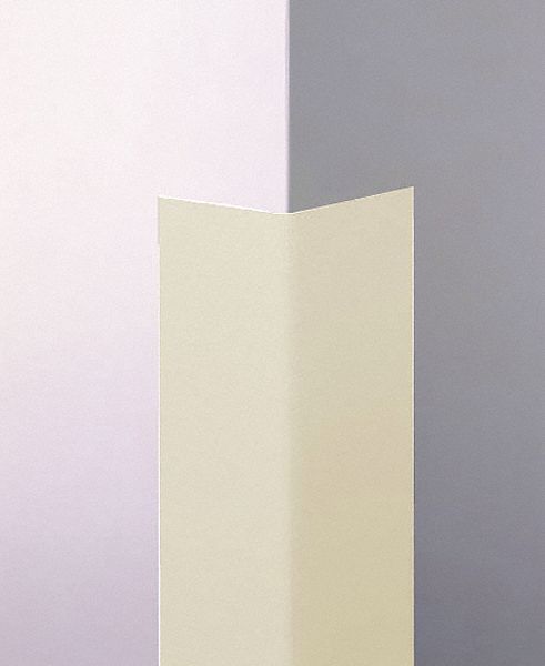 Corner Guard: PVC, Champagne, For 135° Angle, 1.5 in Leg Wd, 4 ft Overall Ht