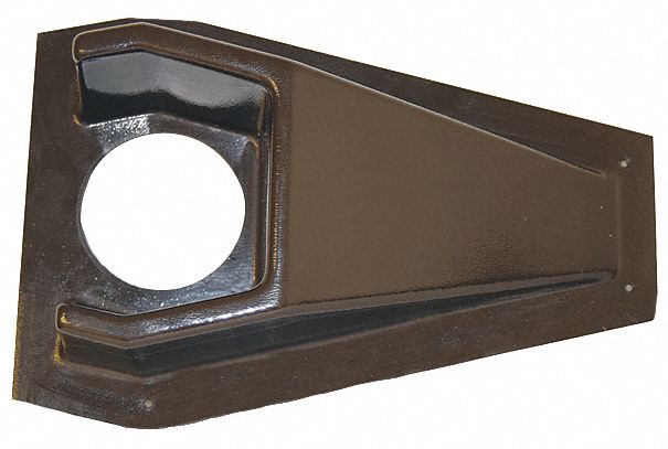 Door Knob Protector: 11 1/4 in Lg, 6 1/8 in Wd, 3 in Projection, Brown, PVC, 11 1/4 in